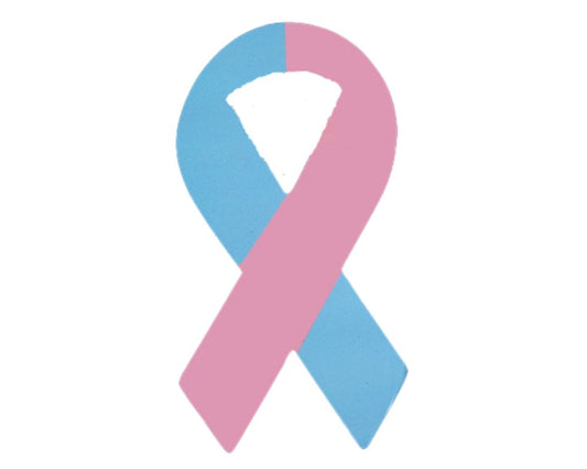 Large Pink & Blue Ribbon Magnets