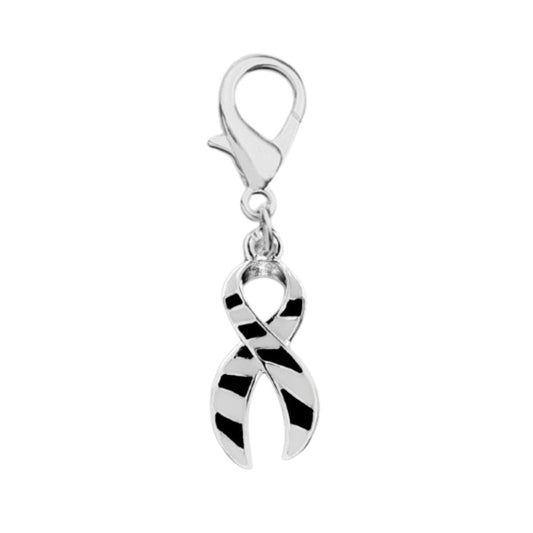 Large Zebra Print Ribbon Hanging Charms