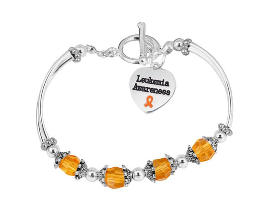Leukemia Awareness Partial Beaded Bracelets