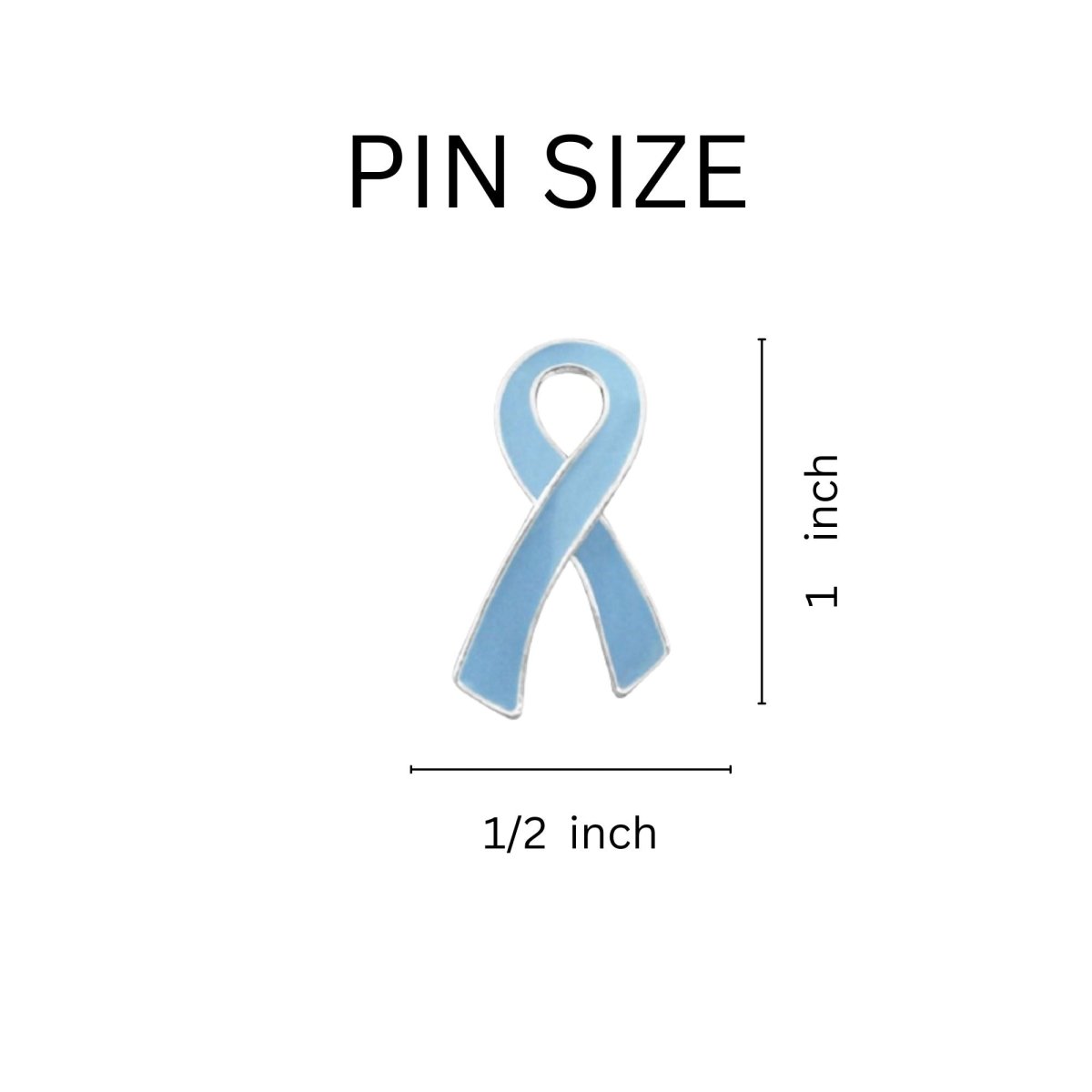 Light Blue Ribbon Pins