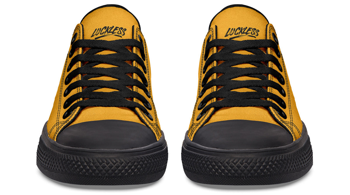Sunflower And Skulls Yellow Low Tops