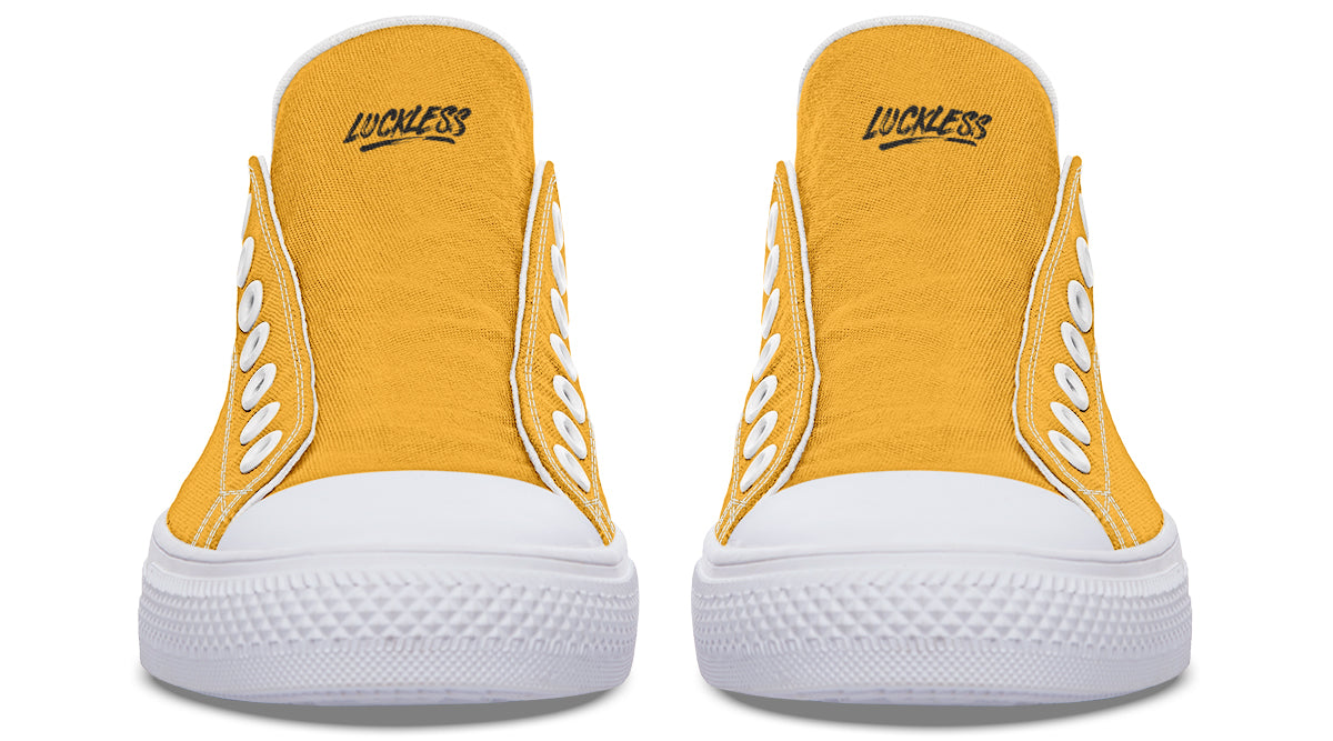 Sunflower And Skulls Yellow Low Tops