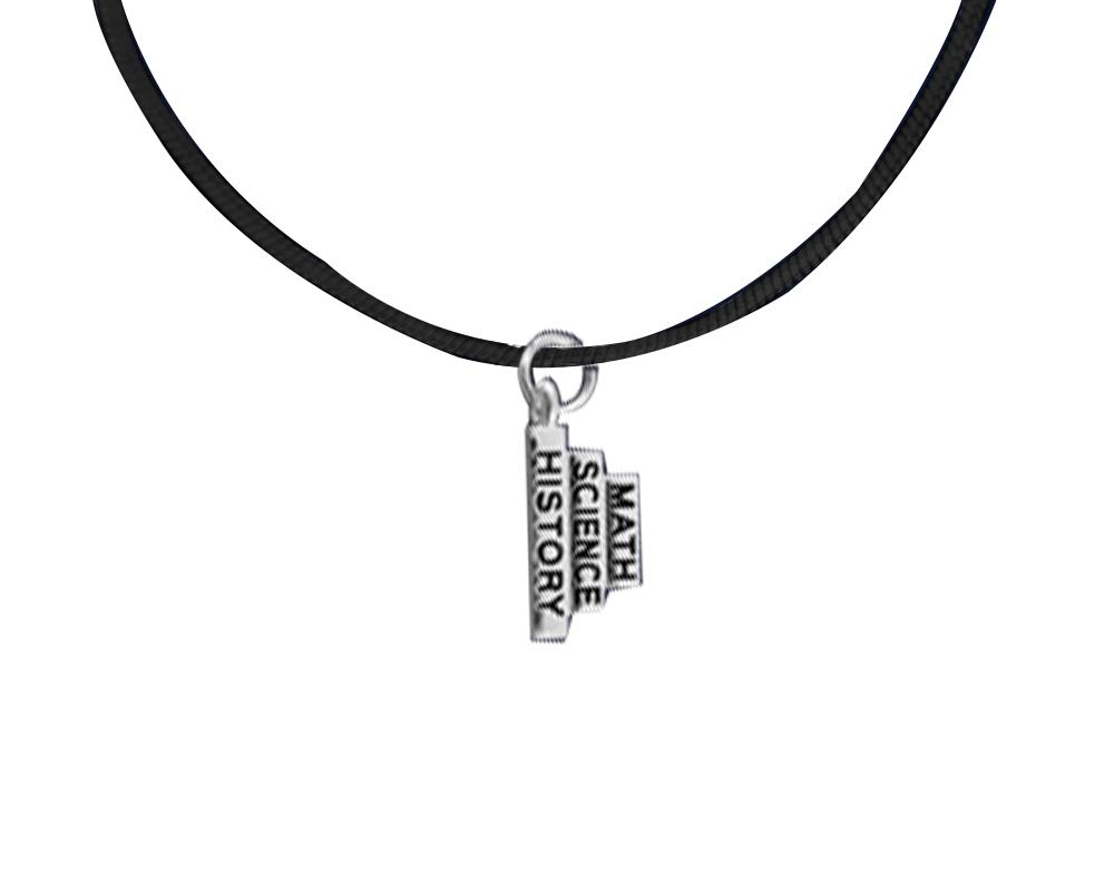 Math Science History Leather Cord Necklaces