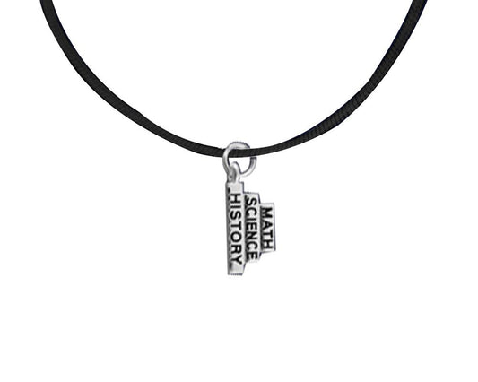 Math Science History Leather Cord Necklaces