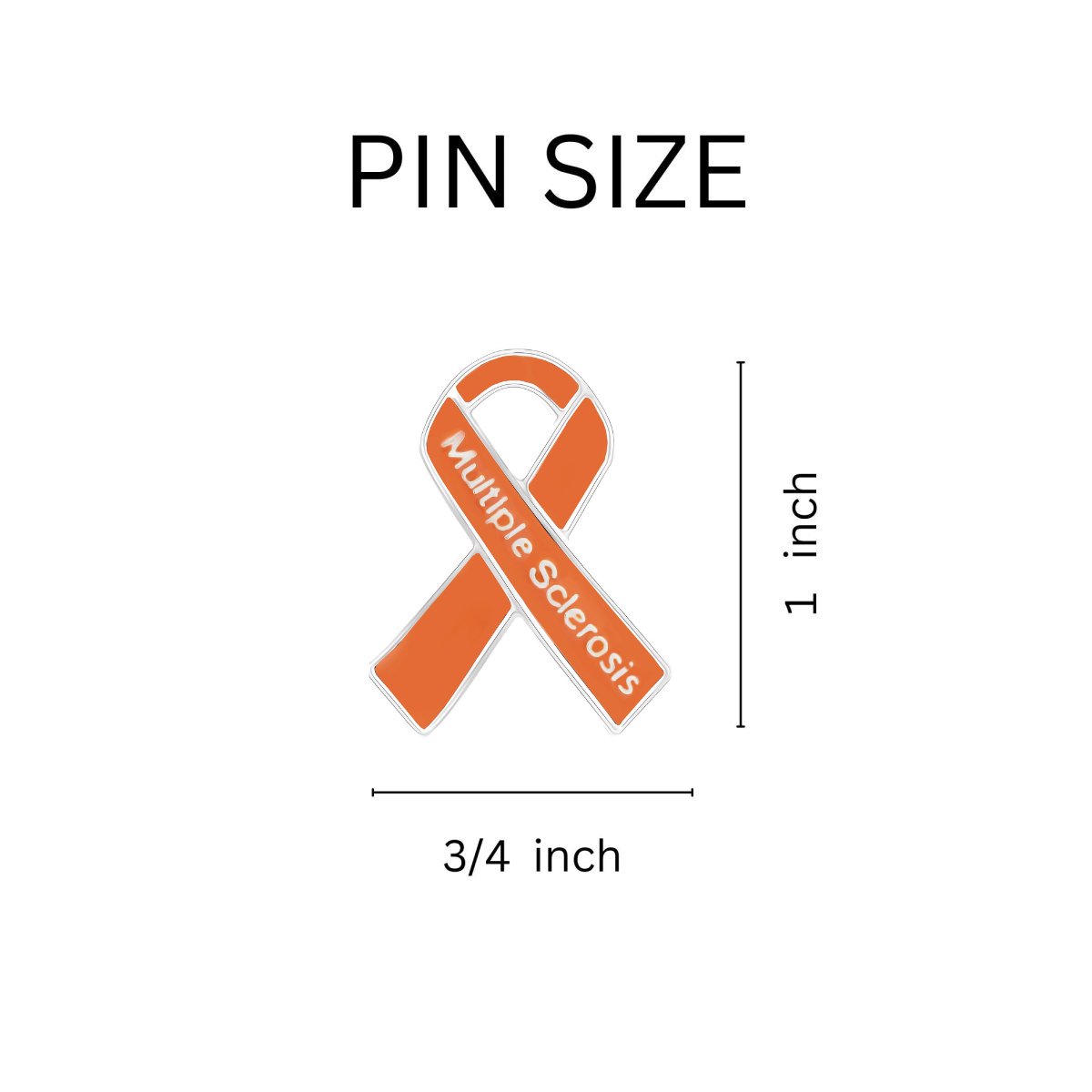 Multiple Sclerosis Awareness Ribbon Pins