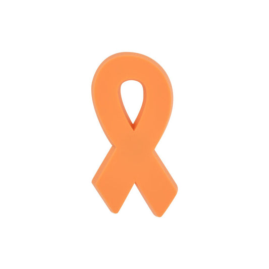 Orange Silicone Ribbon Pins