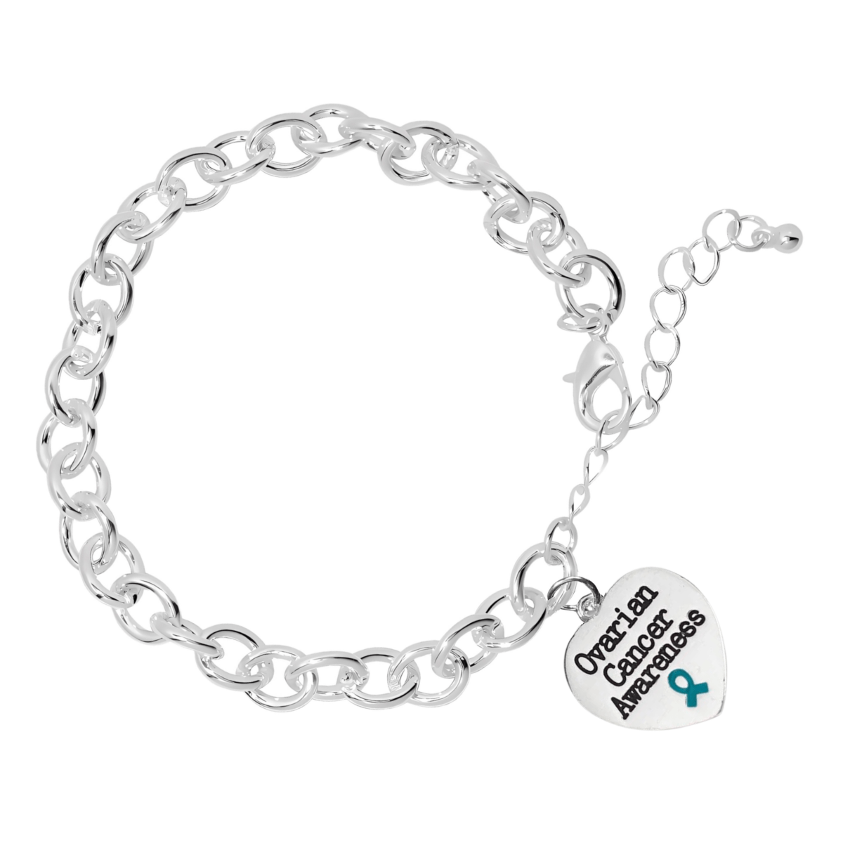 Ovarian Cancer Awareness Chunky Charm Bracelets