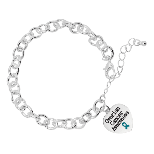 Ovarian Cancer Awareness Chunky Charm Bracelets