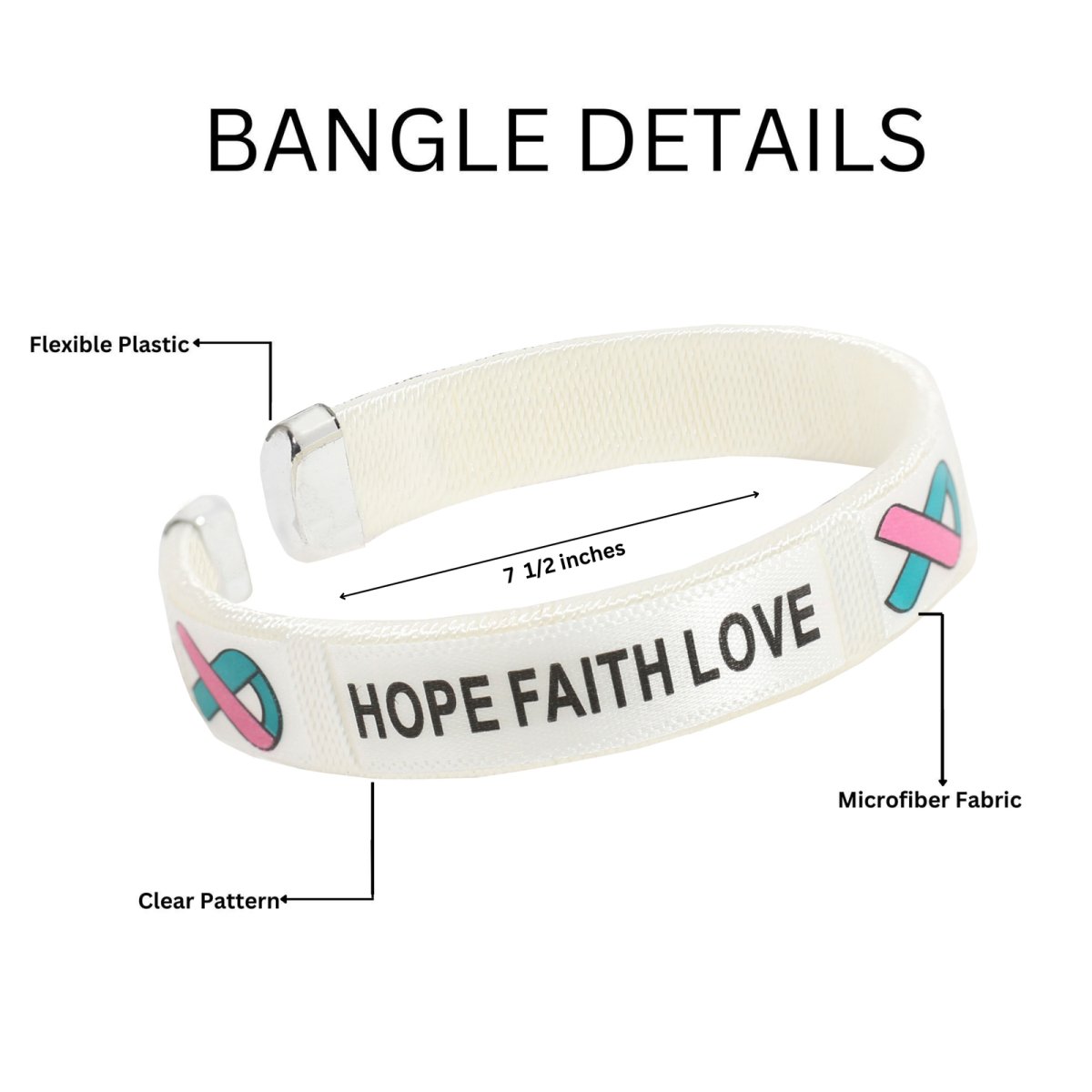 Pink & Teal Bangle Bracelets