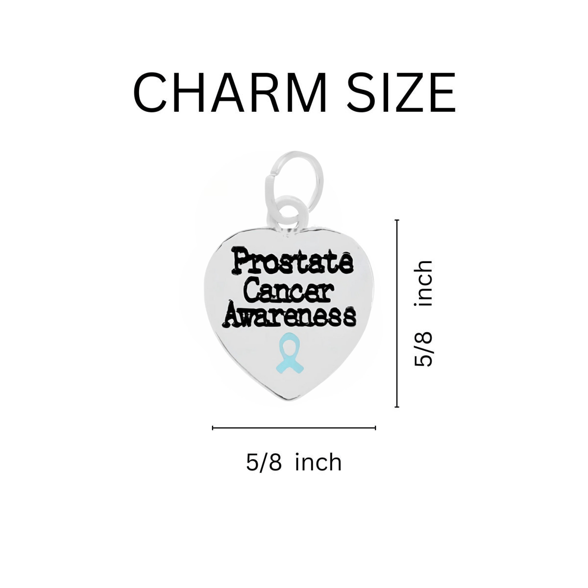 Prostate Cancer Awareness Heart Leather Bracelets