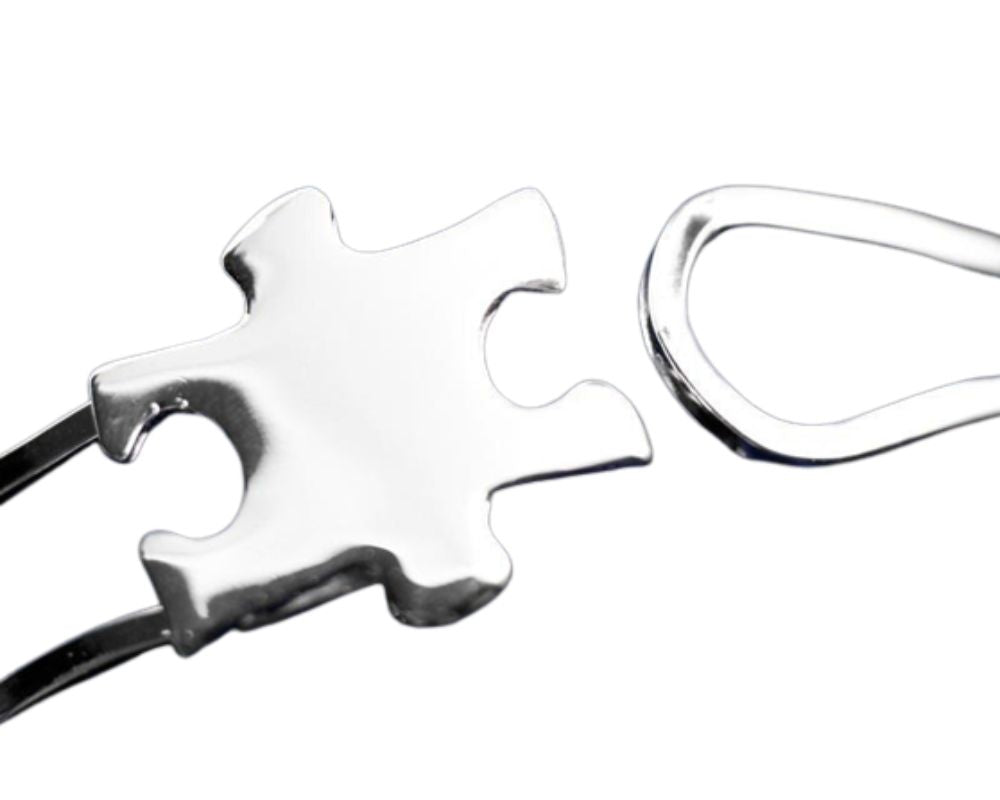 Puzzle Clasp Autism Awareness Bangles