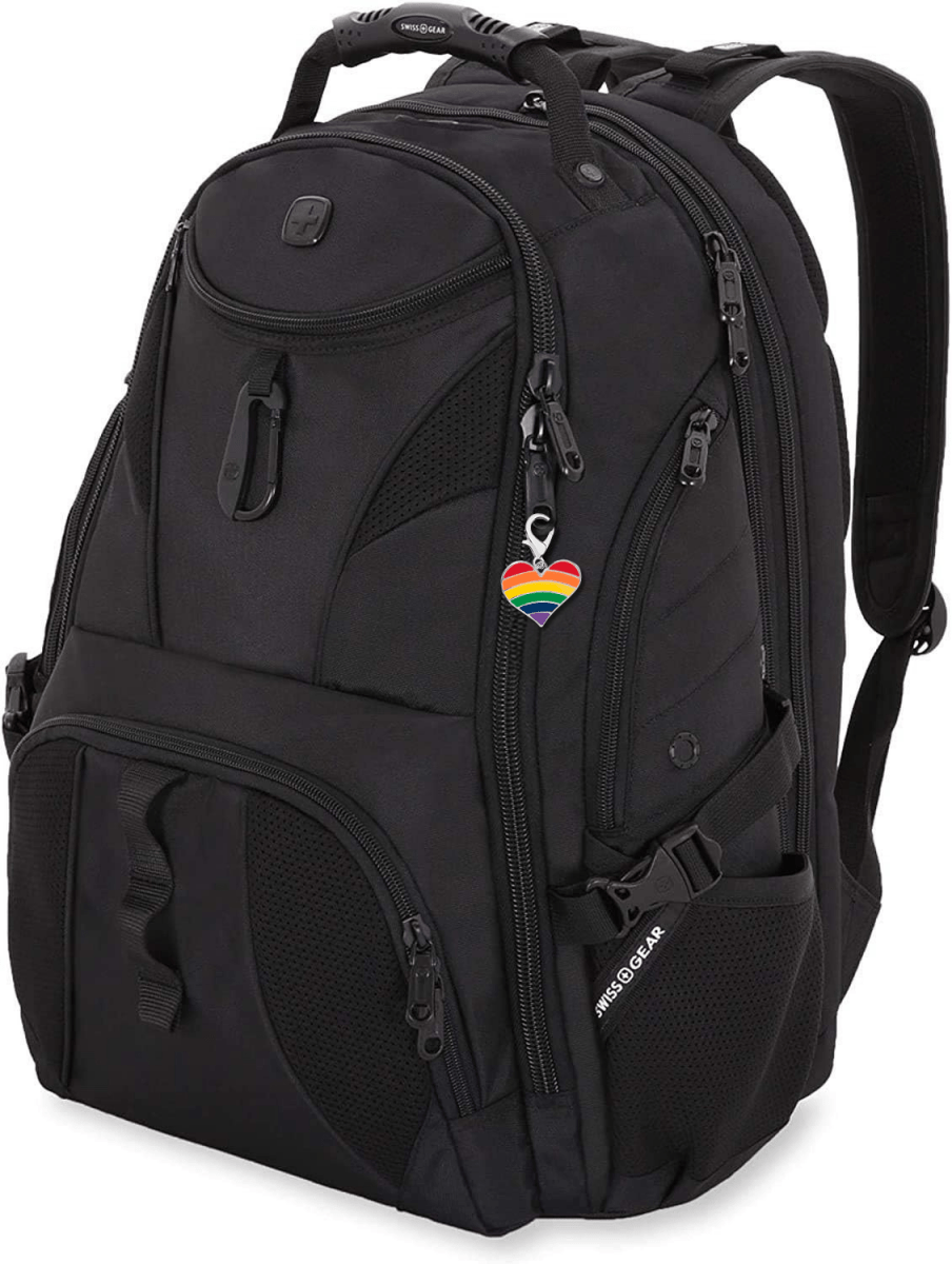 Rainbow Heart Gay Pride Hanging Charms