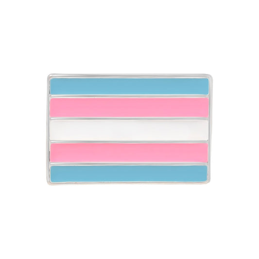 Rectangle Transgender Pride Flag Pins