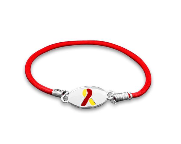 Red & Yellow Ribbon Stretch Bracelets