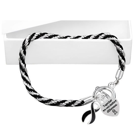 Rope Style Black Ribbon Bracelets