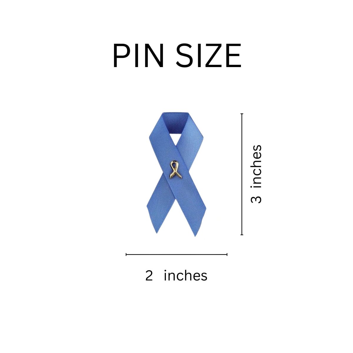 Satin Periwinkle Ribbon Awareness Pins