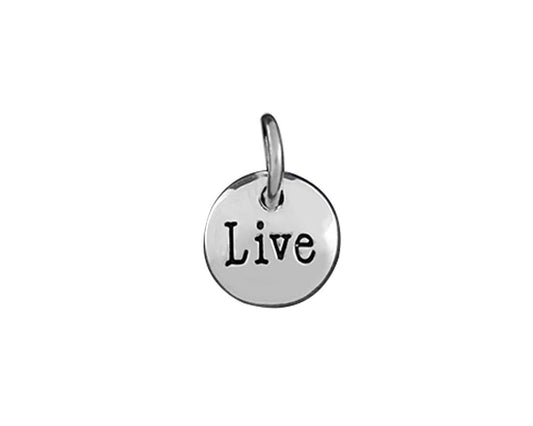 Silver Live Circle Charms