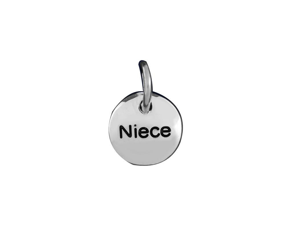 Silver Niece Circle Charms (25 Charms)