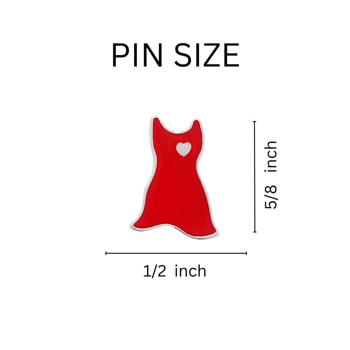 Small Red Dress Lapel Pins