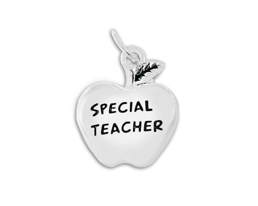 Special Teacher Apple Charms