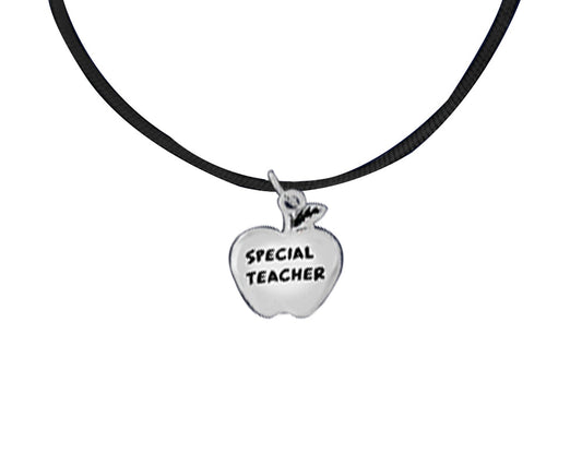 Special Teacher Leather Cord Necklaces