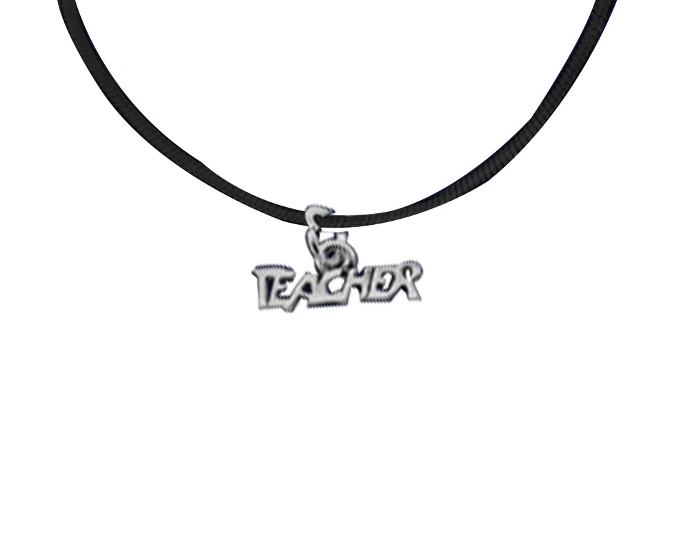 Teacher Appreciation Leather Cord Necklaces