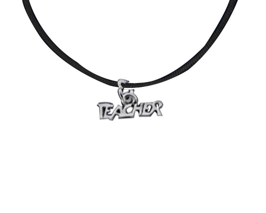 Teacher Appreciation Leather Cord Necklaces