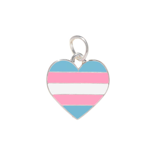 Transgender Heart Pride Charms