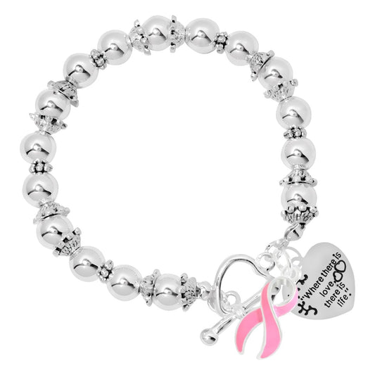 Where There Is Love Breast Cancer Bracelets