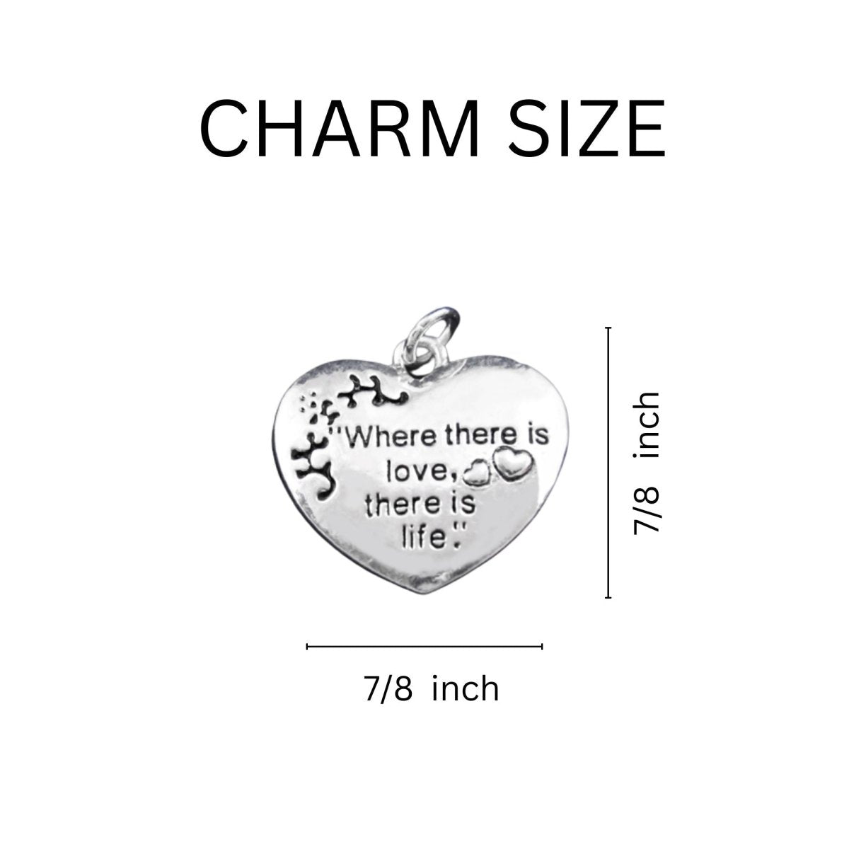 Where There is Love Peach Ribbon Bracelets