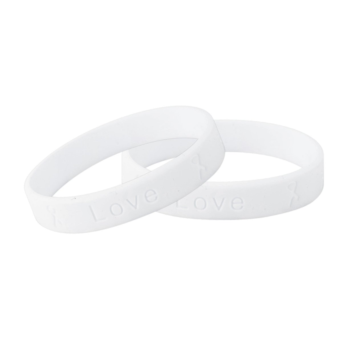 White Silicone Bracelet Wristbands