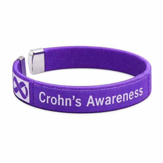 Crohn's Disease Awareness Bangle Bracelets