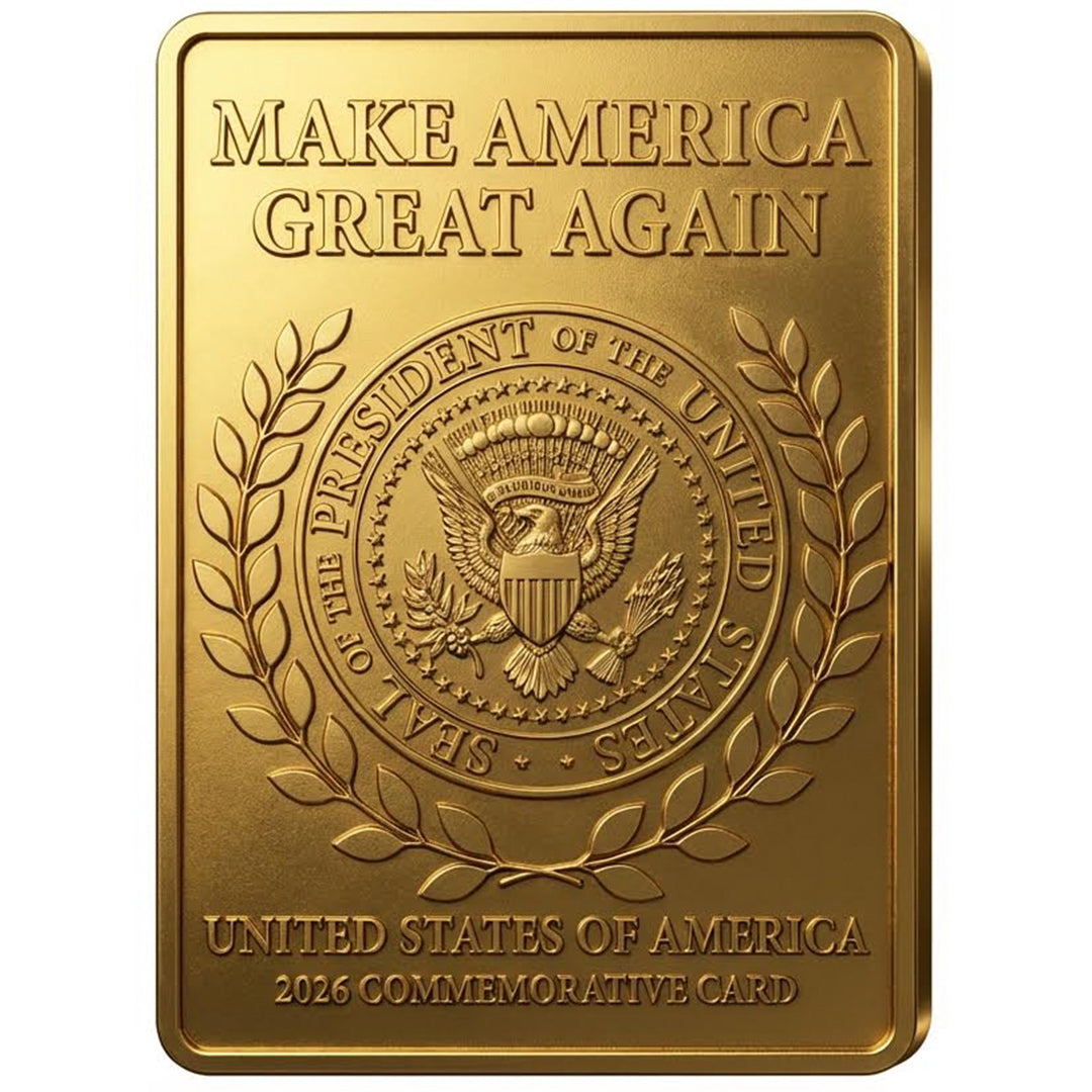 President Trump (45/47) 3D Gold Trading Card | Pre-Order Expected To Ship In April