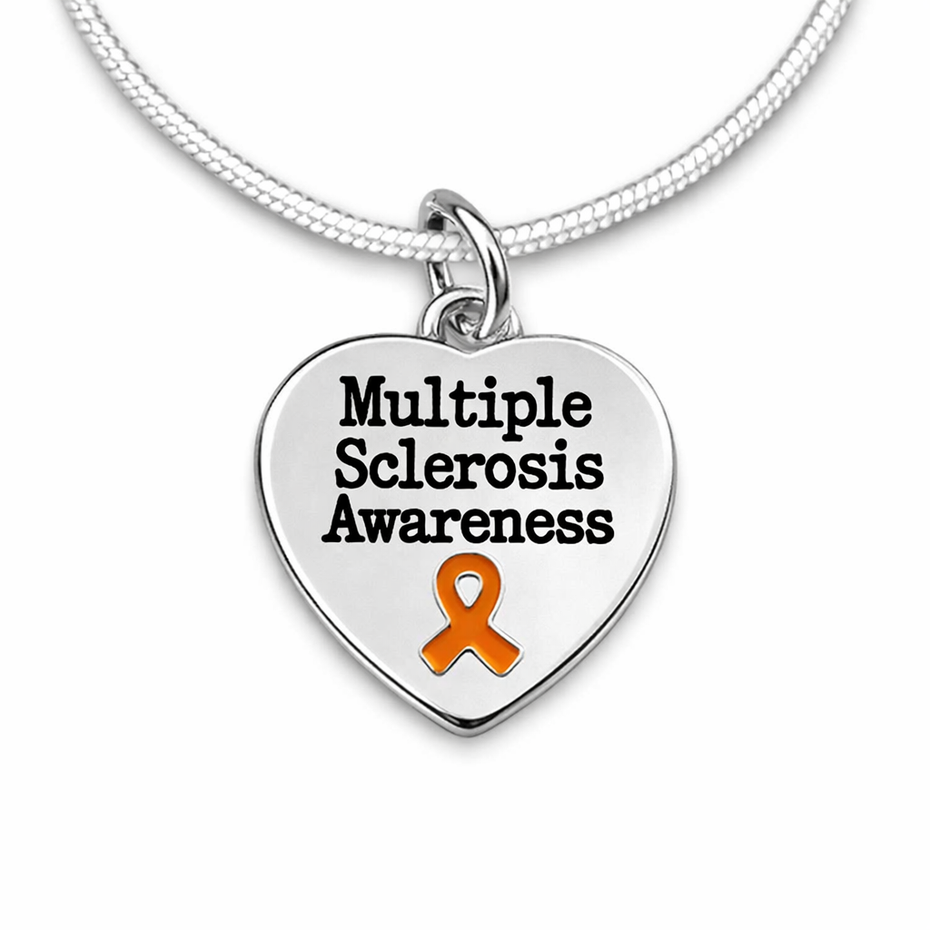 Multiple Sclerosis Heart Necklaces
