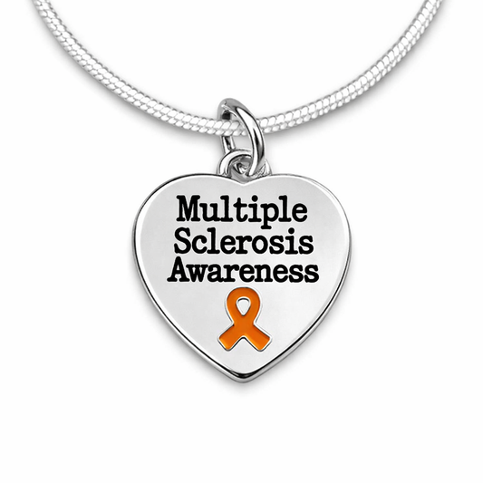 Multiple Sclerosis Heart Necklaces