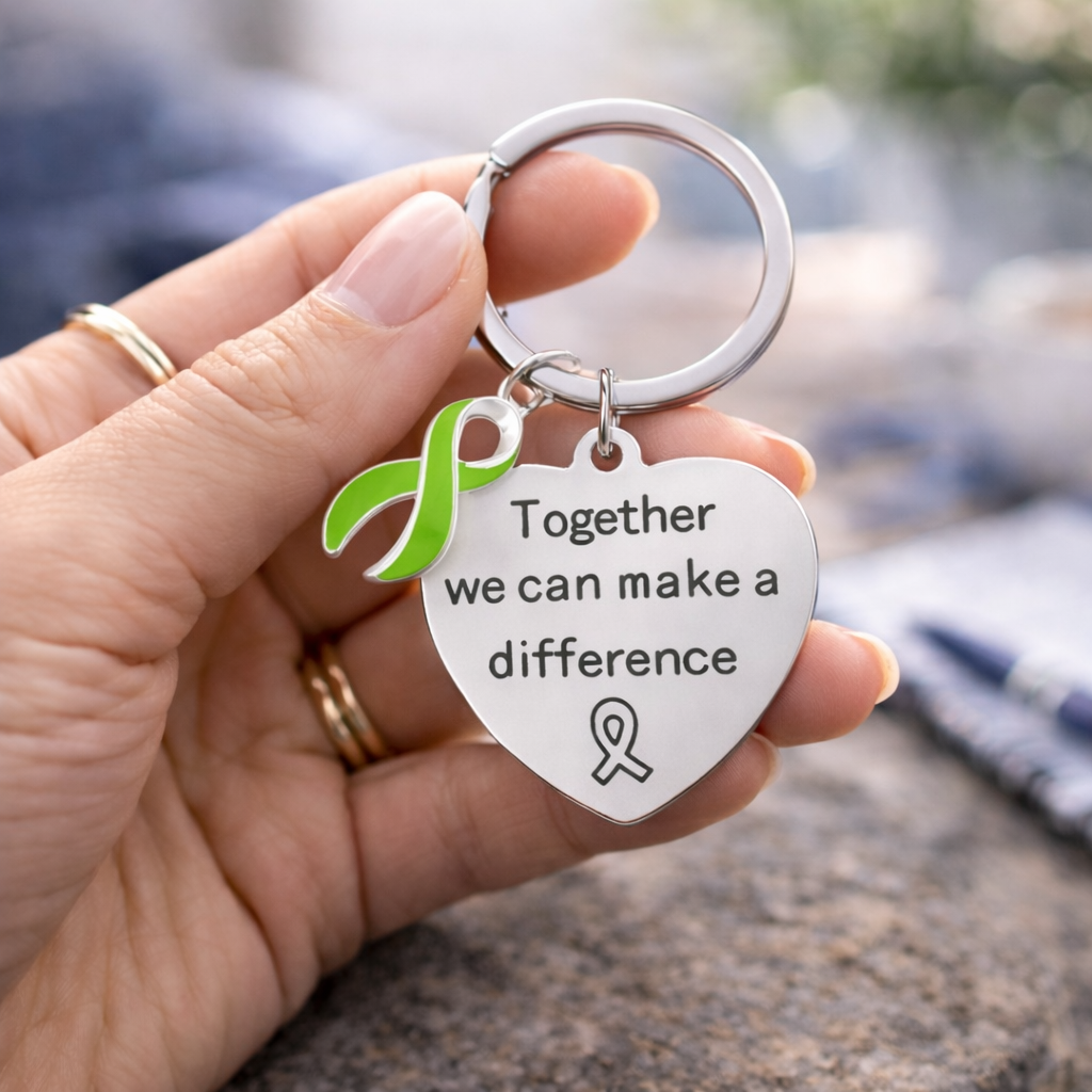 Non-Hodgkin's Lymphoma Ribbon Key Chains