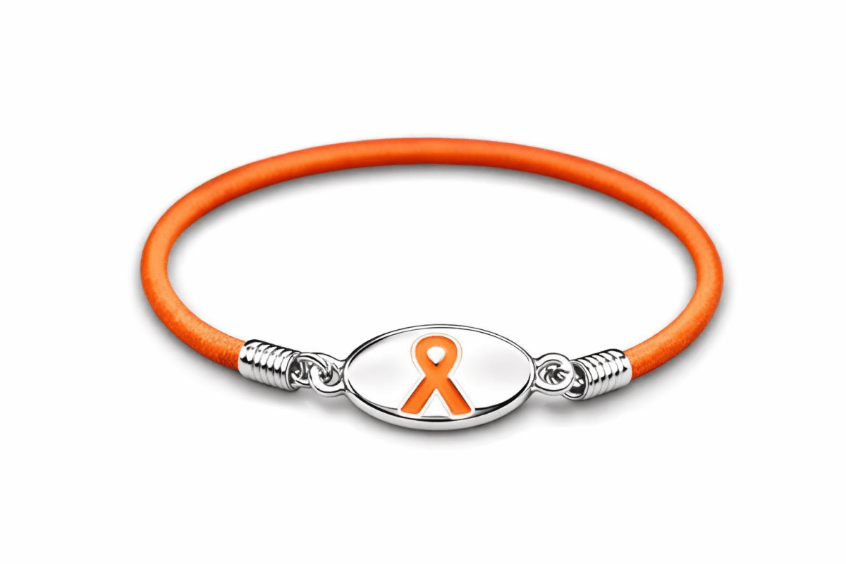 Orange Ribbon Stretch Bracelets