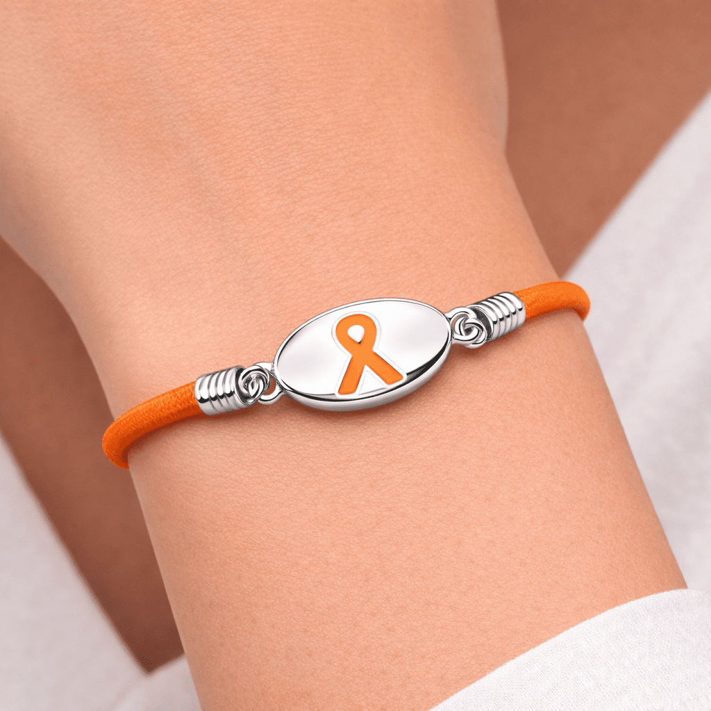 Orange Ribbon Stretch Bracelets
