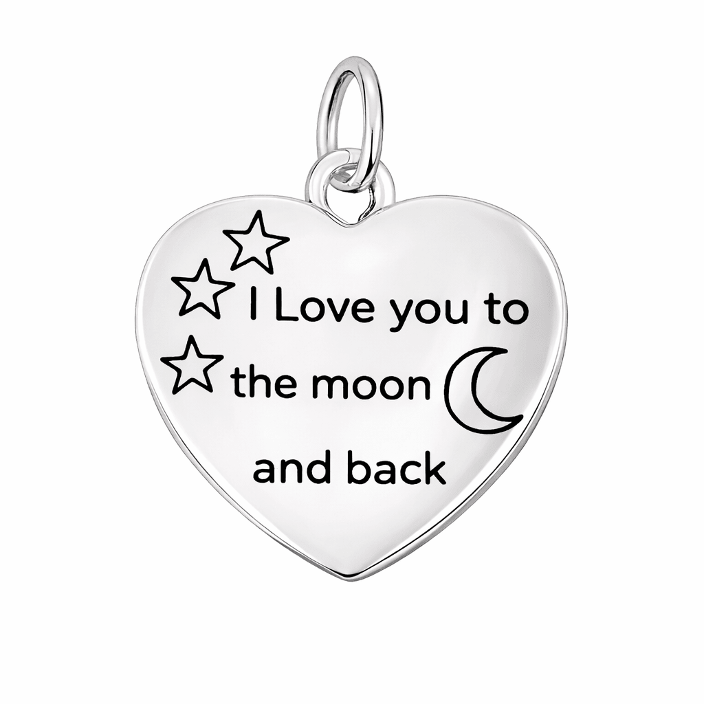 I Love You To The Moon And Back Charms