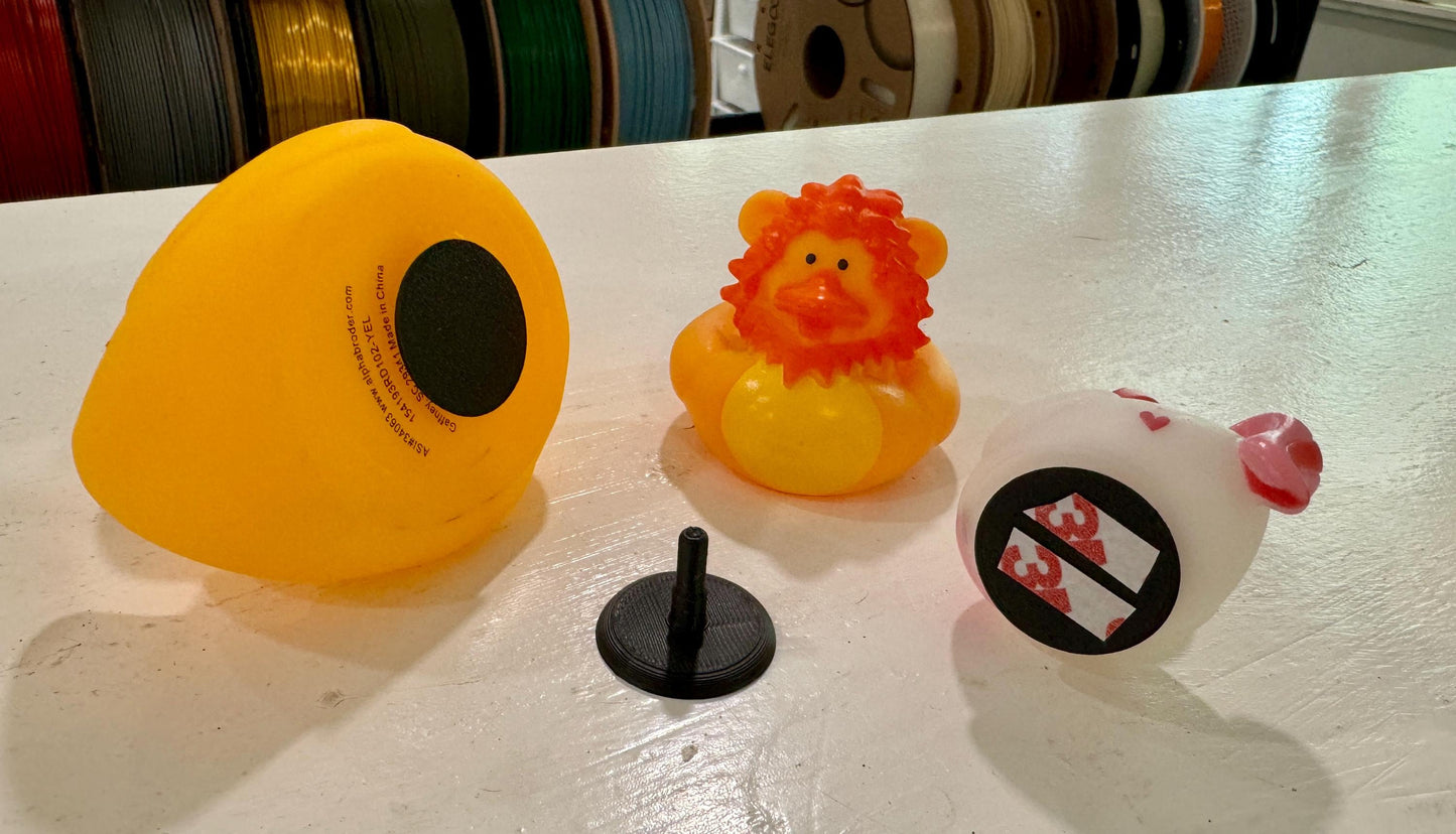Peg Stands for Rubber Ducks on Jeep Dash, Mount Anywhere, 10 Pack
