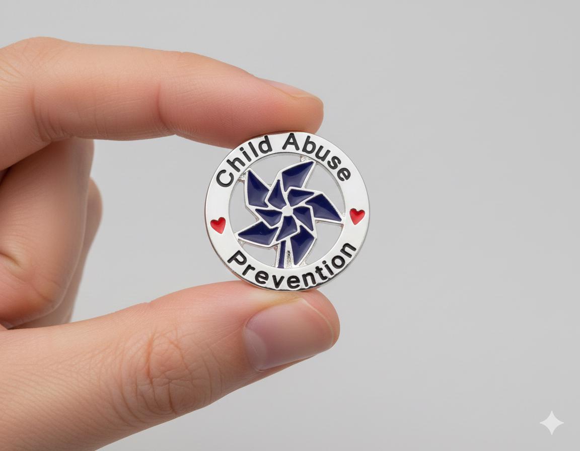 Child Abuse Pinwheel Pins