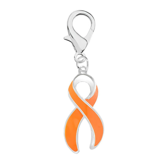 Large Orange Ribbon Hanging Charms