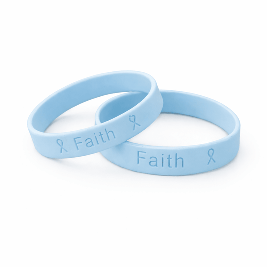 Light Blue Silicone Bracelet Wristbands
