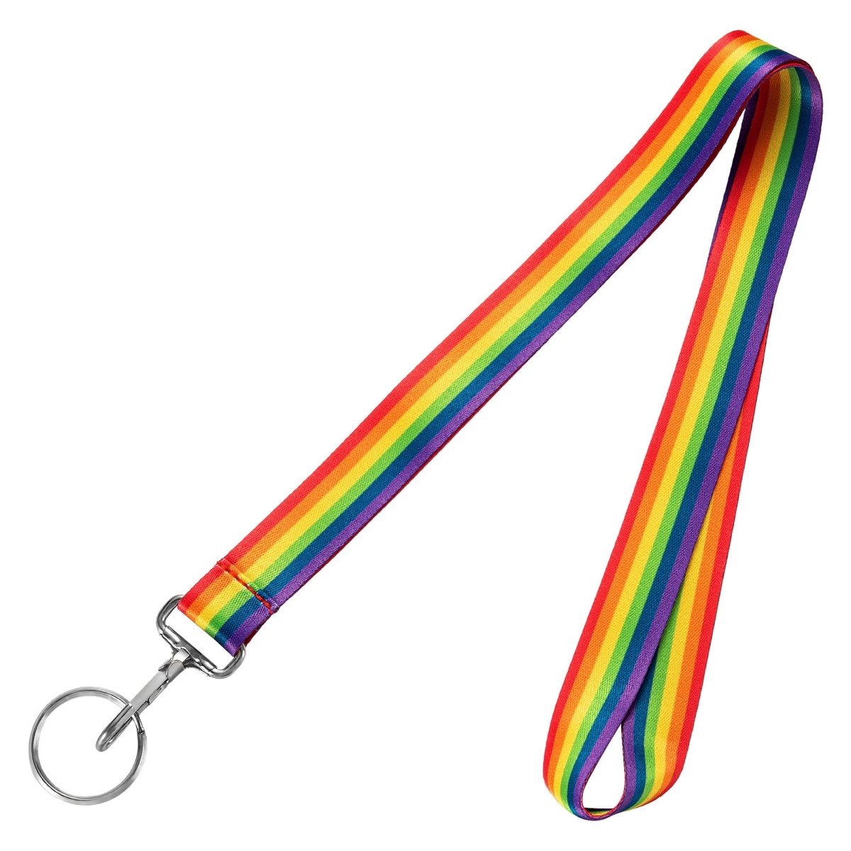 Rainbow Flag Striped Lanyards