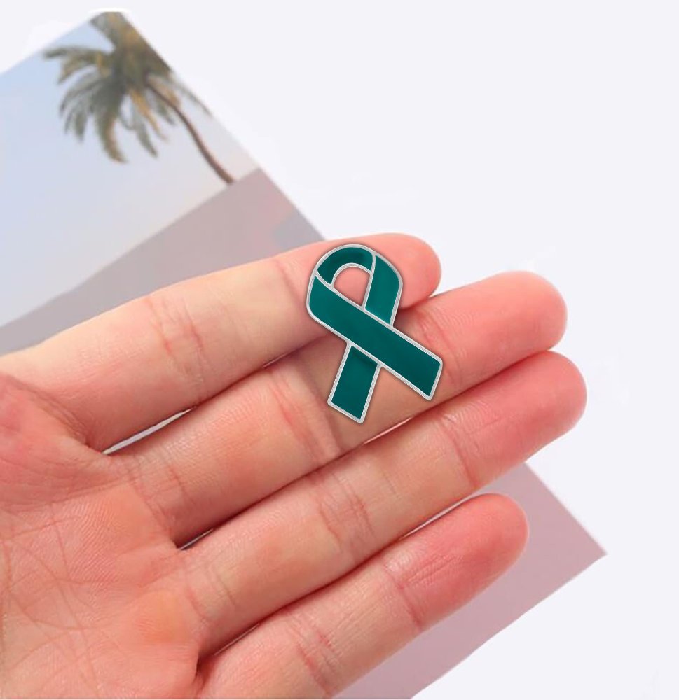 Teal Ribbon Awareness Pins