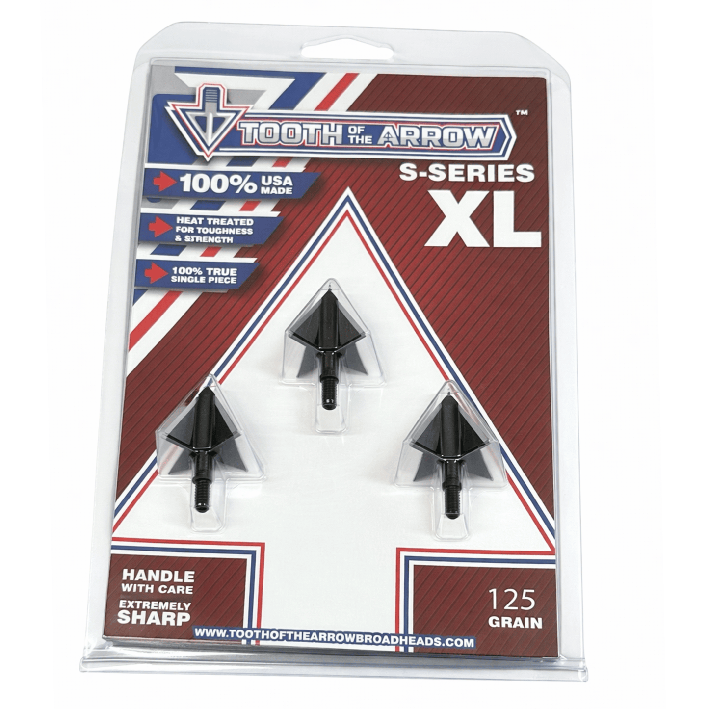 TOTA | 125 grain XL broadhead  | 1-3/16-inch solid | fixed blade